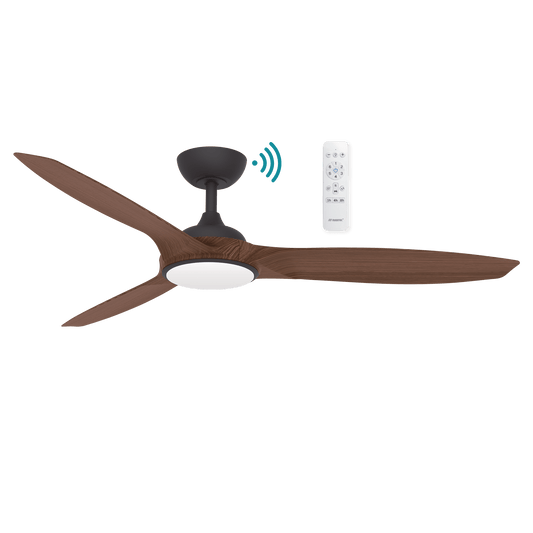 56″ (1420mm) Newport DC Ceiling Fan With CCT 18w LED Light & 3 ABS Blade - Mases LightingMartec