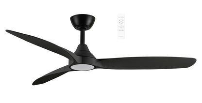 56" Seaforth DC Ceiling Fan Matt Black, Matt White, Matt Black/Teak with Light MDCS1433 Martec Lighting - Mases LightingMartec
