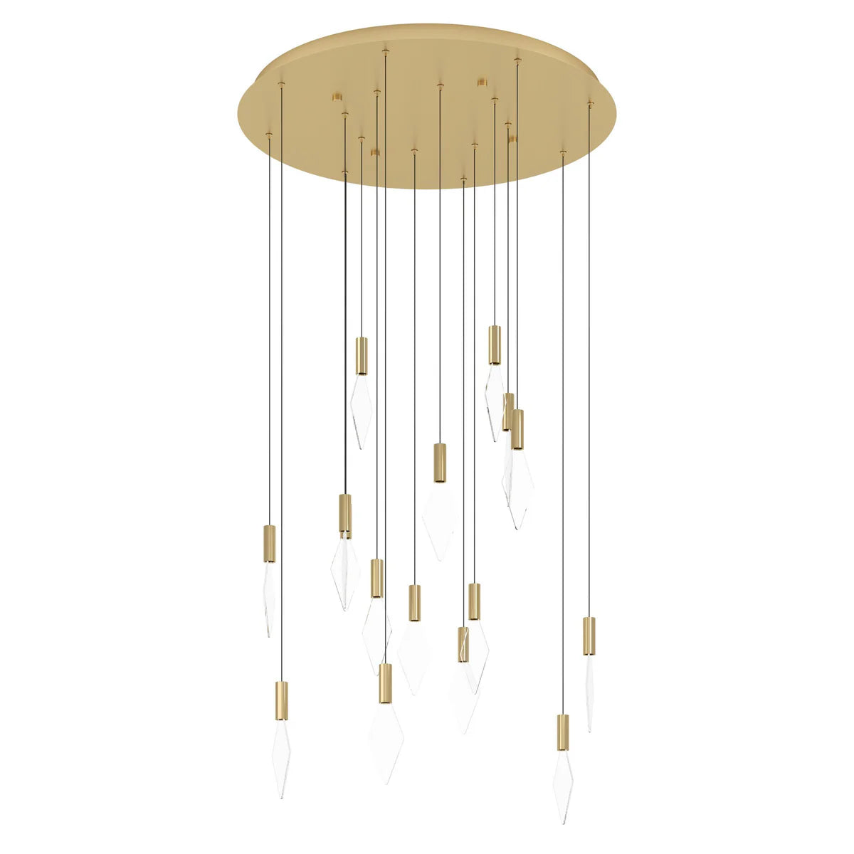 Eglo Mirador 16 Light LED Pendant Gold 390361