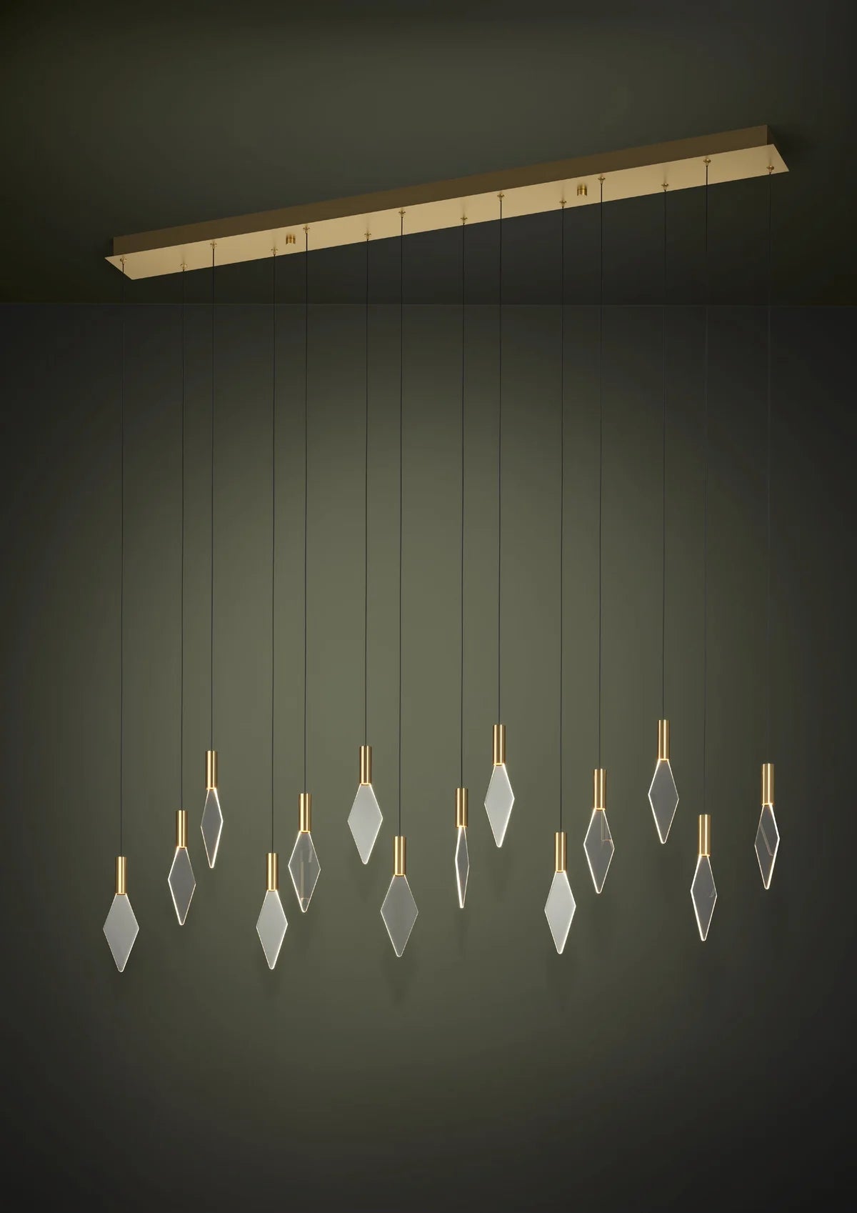 Eglo Mirador 14 Light LED Pendant Gold 390362
