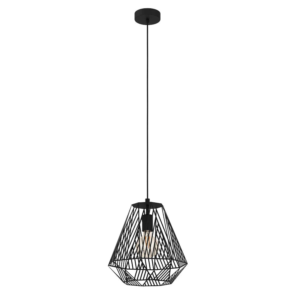 Eglo STYPE Pendant Light Black Steel - 43692N