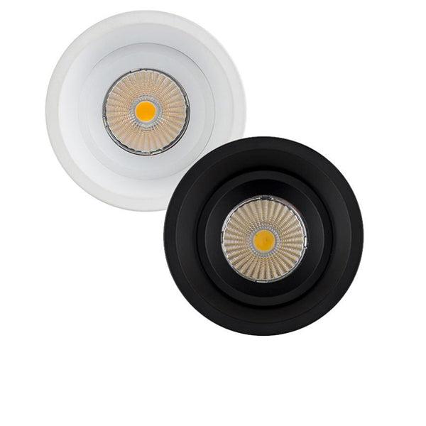 76mm LED Downlight 12w Prime Fixed Deep CCT CRI 90+ in Black or White - HV5513T - Havit Lighting - Mases LightingHavit Lighting