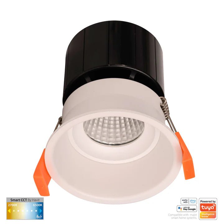 76mm Prime Wifi LED Downlight 12w CCT CRI 90+ HV5513CCT Havit Lighting - Mases LightingHavit Lighting