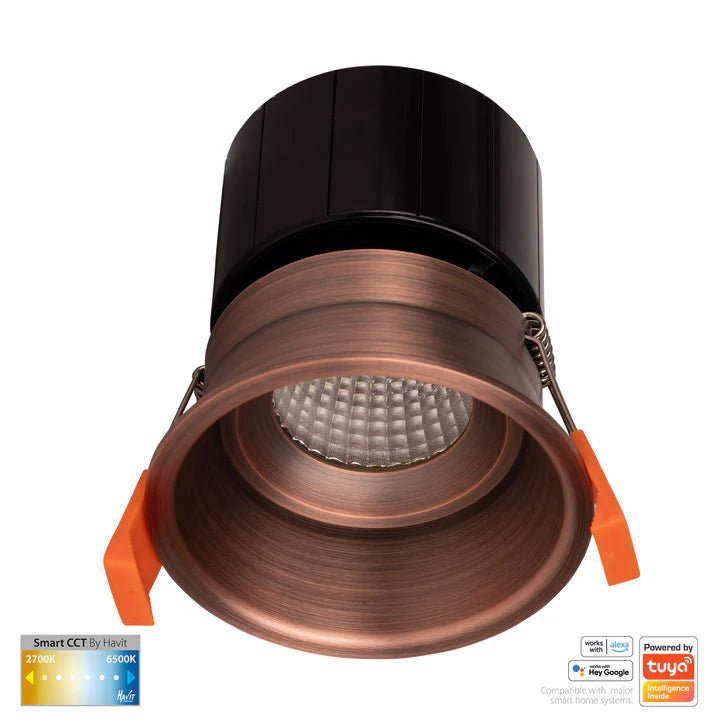 76mm Prime Wifi LED Downlight 12w CCT CRI 90+ HV5513CCT Havit Lighting