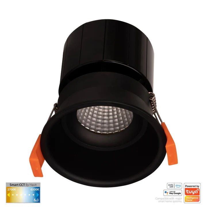 76mm Prime Wifi LED Downlight 12w CCT CRI 90+ HV5513CCT Havit Lighting