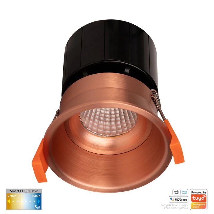 76mm Prime Wifi LED Downlight 12w CCT CRI 90+ HV5513CCT Havit Lighting