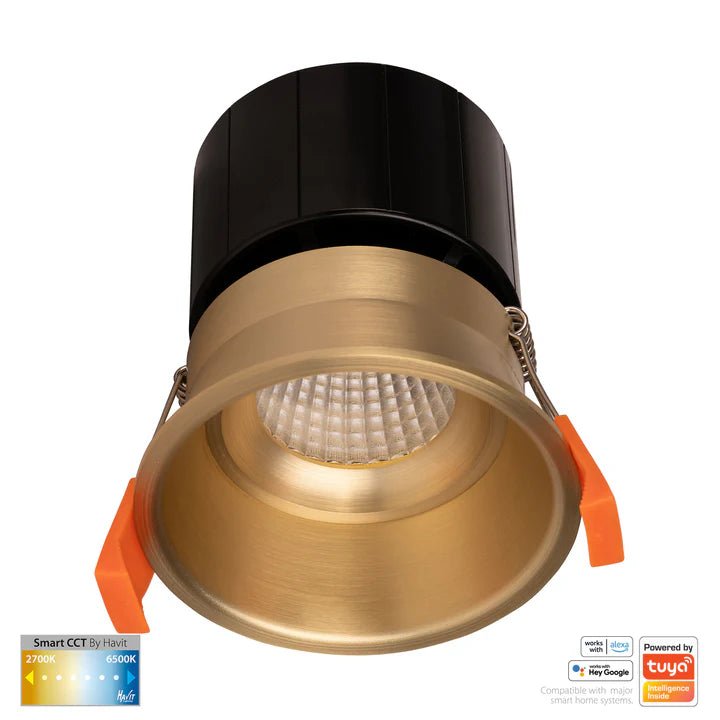 76mm Prime Wifi LED Downlight 12w CCT CRI 90+ HV5513CCT Havit Lighting