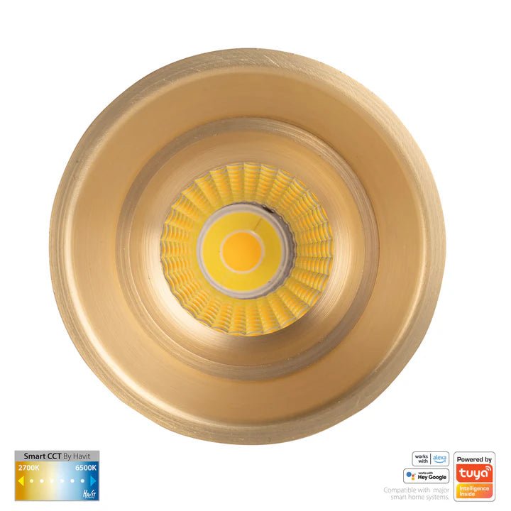 76mm Prime Wifi LED Downlight 12w CCT CRI 90+ HV5513CCT Havit Lighting