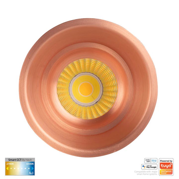 76mm Prime Wifi LED Downlight 12w CCT CRI 90+ HV5513CCT Havit Lighting