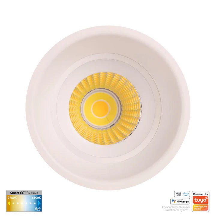 76mm Prime Wifi LED Downlight 12w CCT CRI 90+ HV5513CCT Havit Lighting