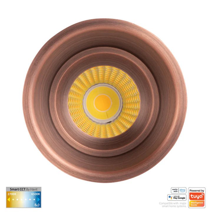 76mm Prime Wifi LED Downlight 12w CCT CRI 90+ HV5513CCT Havit Lighting