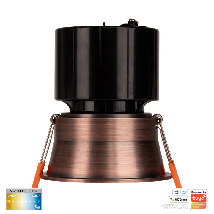 76mm Prime Wifi LED Downlight 12w CCT CRI 90+ HV5513CCT Havit Lighting