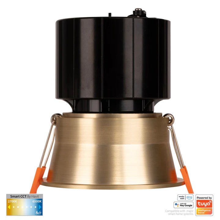 76mm Prime Wifi LED Downlight 12w CCT CRI 90+ HV5513CCT Havit Lighting