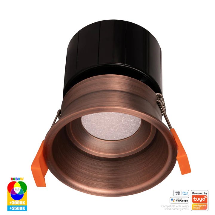 76mm Prime Wifi LED Downlight 12w RGBCW CRI 90+ HV5513RGBCW Havit Lighting