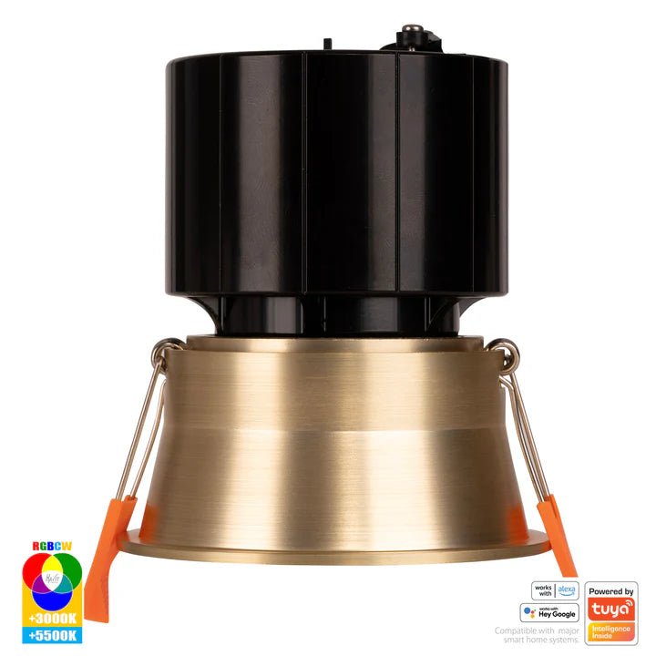 76mm Prime Wifi LED Downlight 12w RGBCW CRI 90+ HV5513RGBCW Havit Lighting