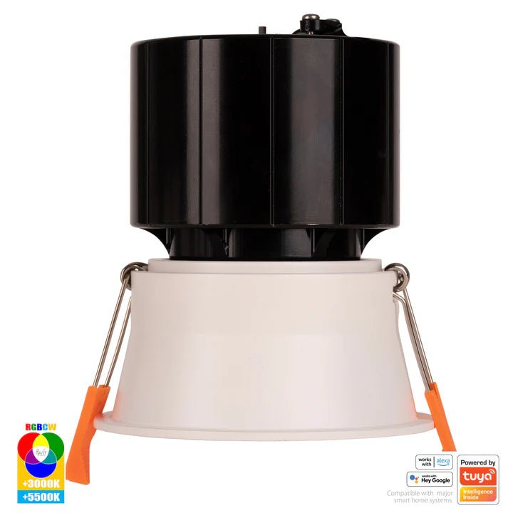76mm Prime Wifi LED Downlight 12w RGBCW CRI 90+ HV5513RGBCW Havit Lighting