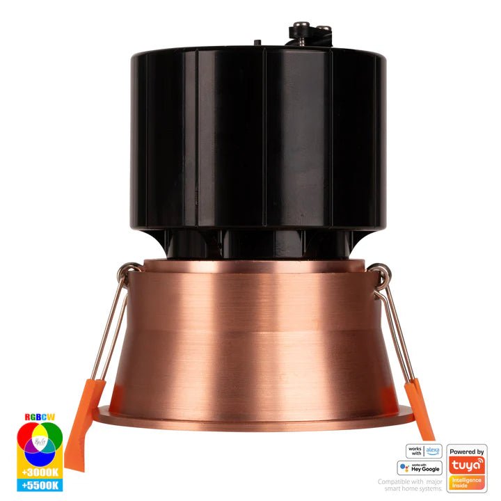 76mm Prime Wifi LED Downlight 12w RGBCW CRI 90+ HV5513RGBCW Havit Lighting