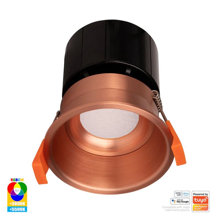76mm Prime Wifi LED Downlight 12w RGBCW CRI 90+ HV5513RGBCW Havit Lighting