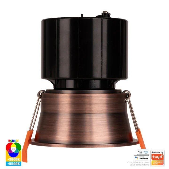 76mm Prime Wifi LED Downlight 12w RGBCW CRI 90+ HV5513RGBCW Havit Lighting