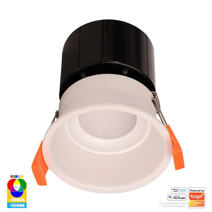 76mm Prime Wifi LED Downlight 12w RGBCW CRI 90+ HV5513RGBCW Havit Lighting - Mases LightingHavit Lighting