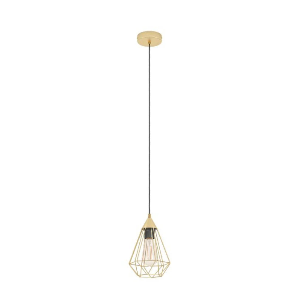 Eglo TARBES Pendant Light Brushed W175mm Brass Steel - 43681N
