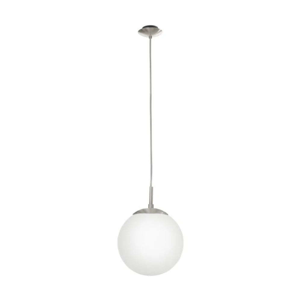 Eglo Rondo 1 Light Pendant Width 200 mm Satin Nickel Steel - 85261N