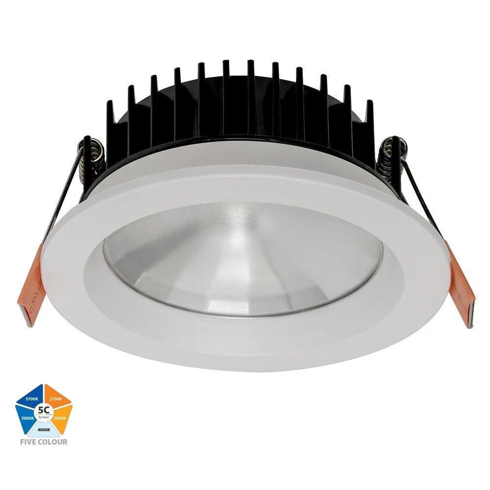 90mm ora LED Downlight 13w Black, White CCT HV5531T Havit Lighting