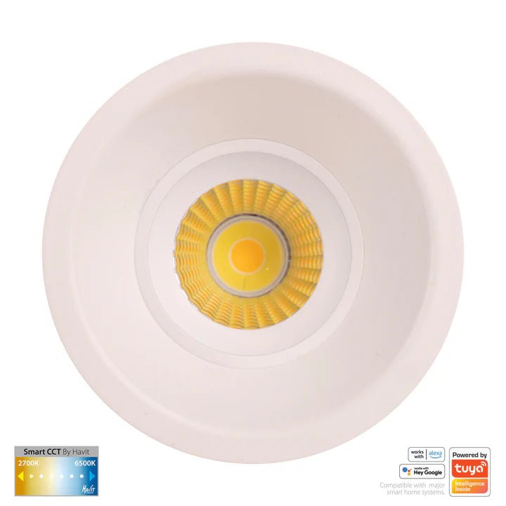 90mm Prime Deep Wifi LED Downlight 12w CCT CRI 90+ HV5514CCT Havit Lighting