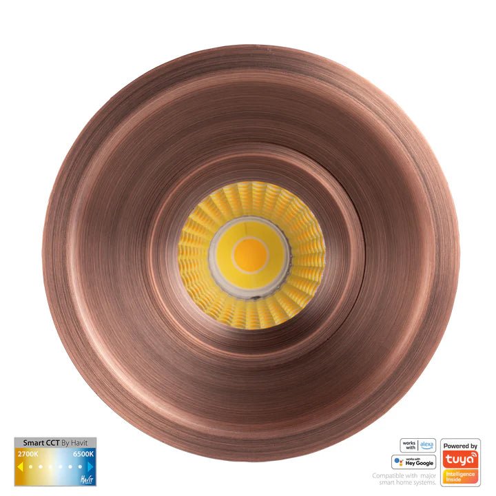 90mm Prime Deep Wifi LED Downlight 12w CCT CRI 90+ HV5514CCT Havit Lighting