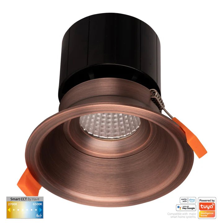 90mm Prime Deep Wifi LED Downlight 12w CCT CRI 90+ HV5514CCT Havit Lighting