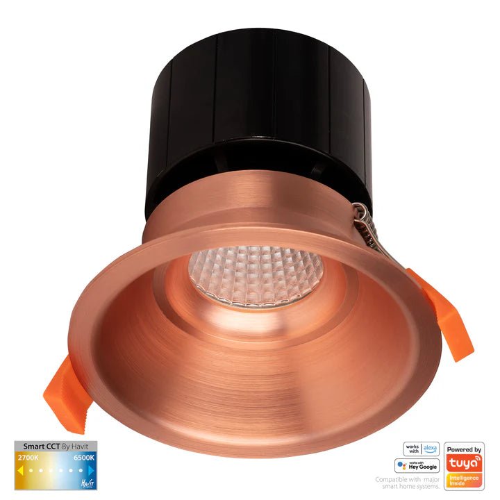 90mm Prime Deep Wifi LED Downlight 12w CCT CRI 90+ HV5514CCT Havit Lighting