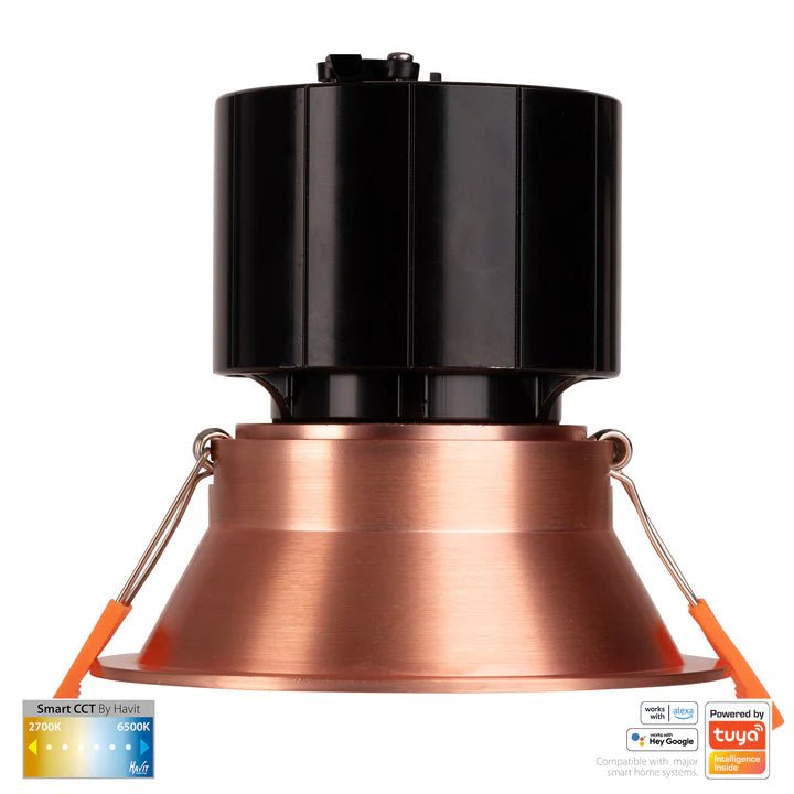 90mm Prime Deep Wifi LED Downlight 12w CCT CRI 90+ HV5514CCT Havit Lighting