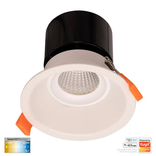 90mm Prime Deep Wifi LED Downlight 12w CCT CRI 90+ HV5514CCT Havit Lighting - Mases LightingHavit Lighting