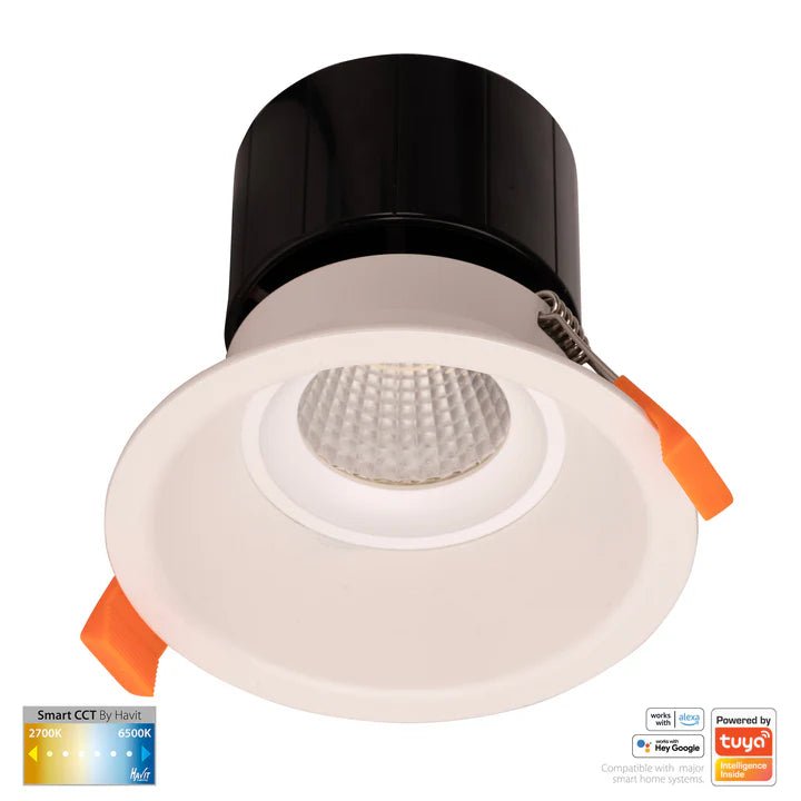 90mm Prime Deep Wifi LED Downlight 12w CCT CRI 90+ HV5514CCT Havit Lighting - Mases LightingHavit Lighting