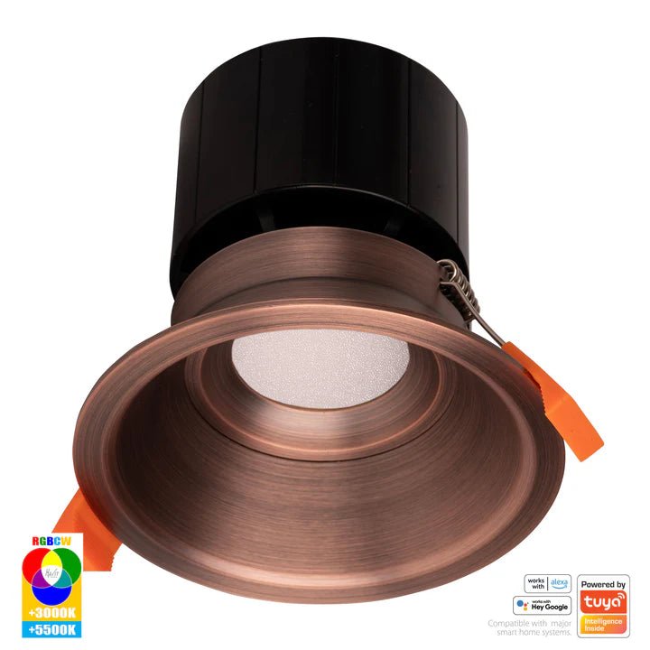 90mm Prime Deep Wifi LED Downlight 12w RGBCW CRI 90+ HV5514RGBCW Havit Lighting