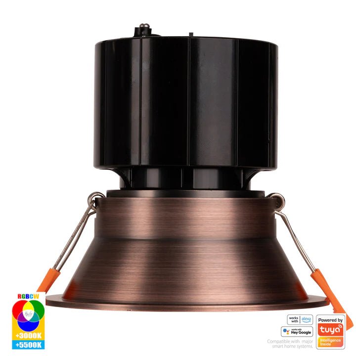 90mm Prime Deep Wifi LED Downlight 12w RGBCW CRI 90+ HV5514RGBCW Havit Lighting