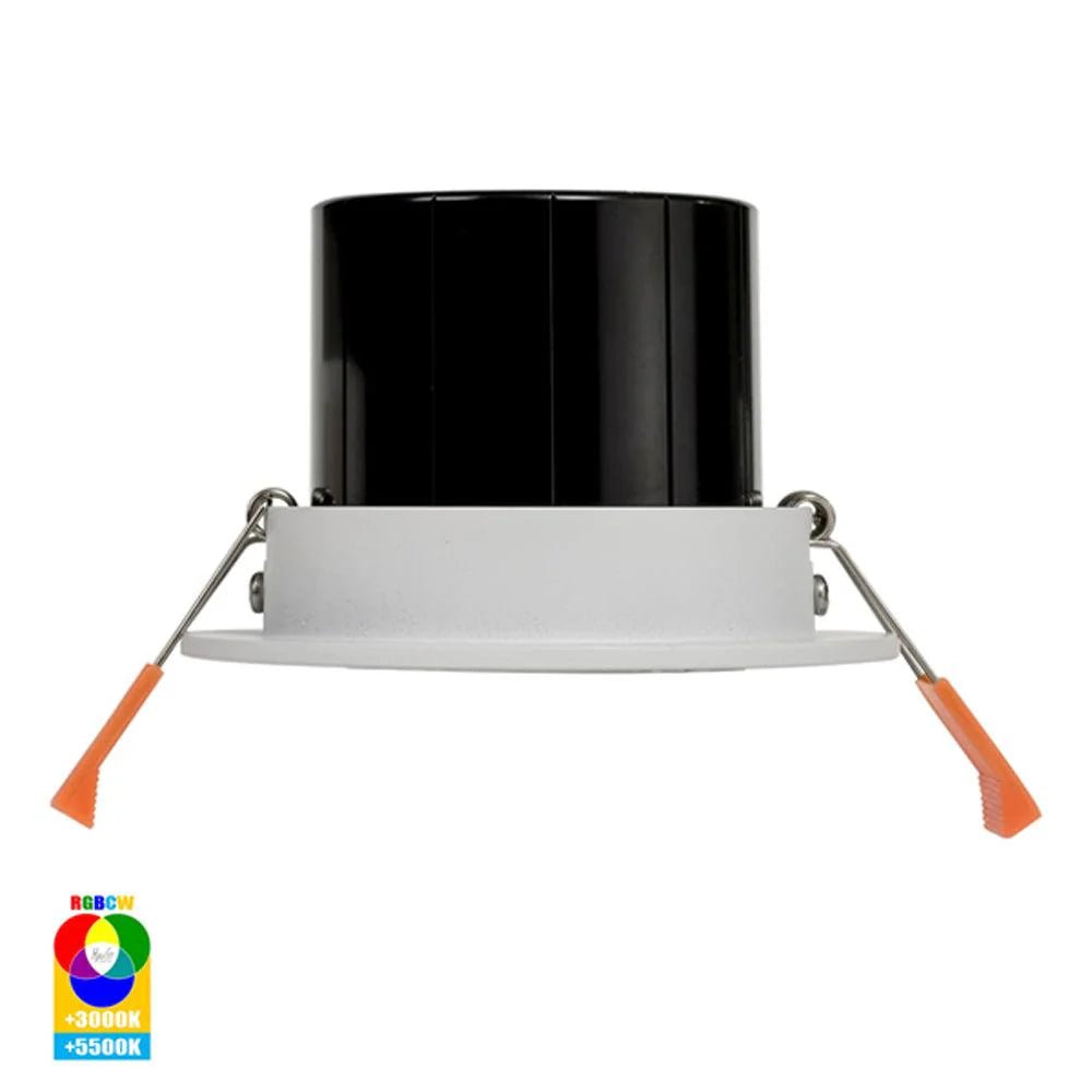 90mm Prime Wifi LED Downlight 12w Black, White RGBCW CRI 90+ HV5512RGBCW Havit Lighting