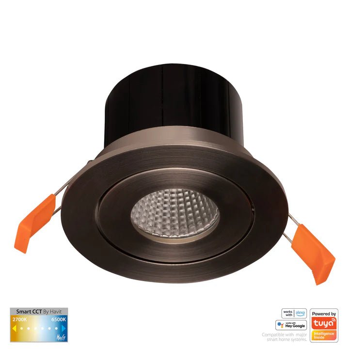 90mm Prime Wifi LED Downlight 12w CCT CRI 90+ HV5512CCT Havit Lighting