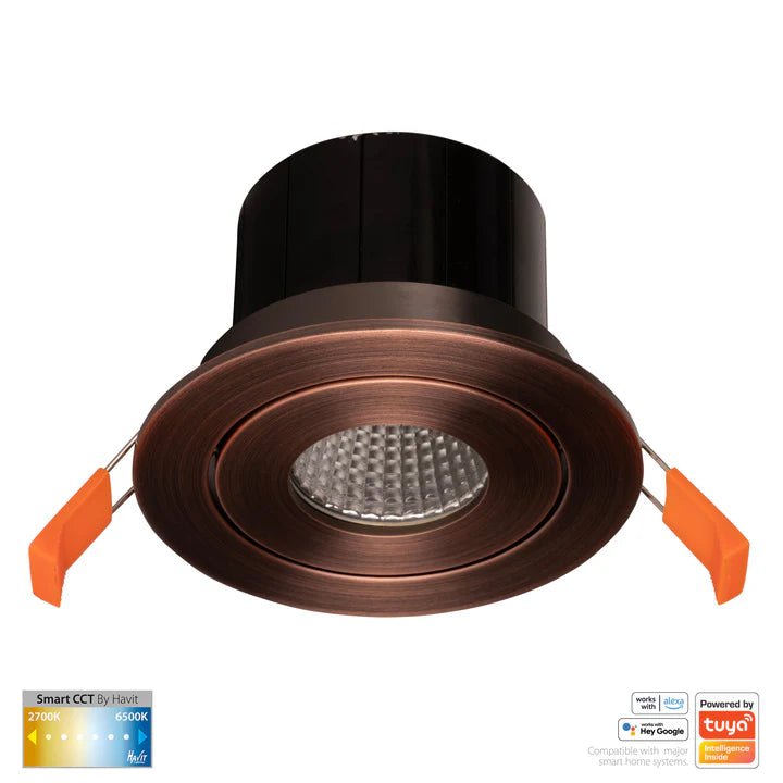 90mm Prime Wifi LED Downlight 12w CCT CRI 90+ HV5512CCT Havit Lighting