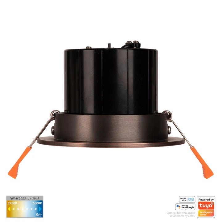 90mm Prime Wifi LED Downlight 12w CCT CRI 90+ HV5512CCT Havit Lighting
