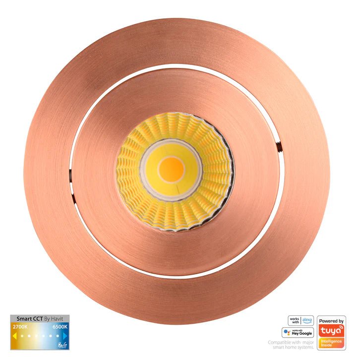 90mm Prime Wifi LED Downlight 12w CCT CRI 90+ HV5512CCT Havit Lighting
