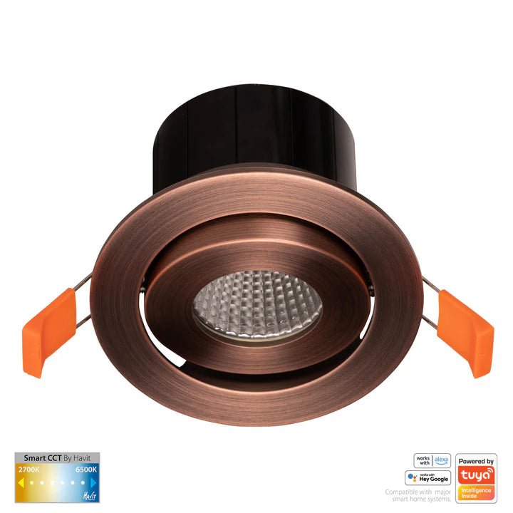 90mm Prime Wifi LED Downlight 12w CCT CRI 90+ HV5512CCT Havit Lighting