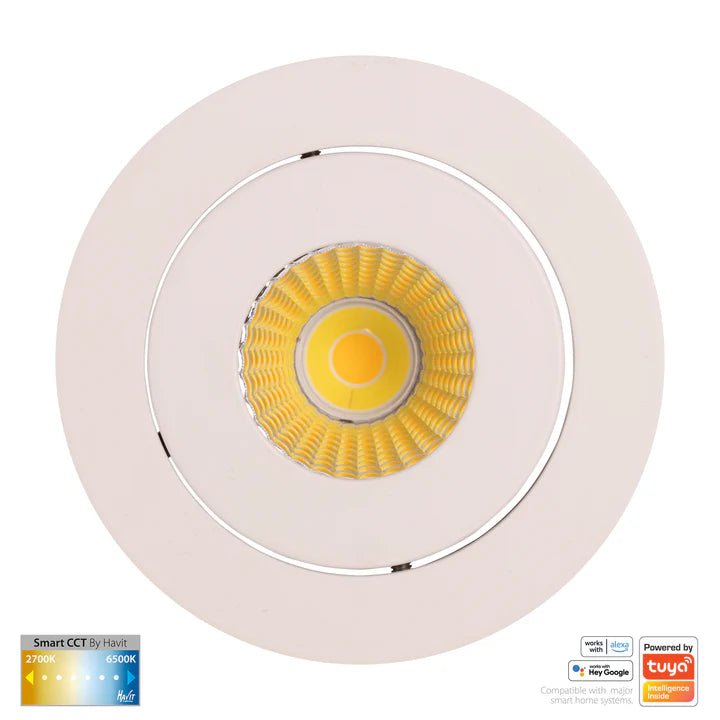 90mm Prime Wifi LED Downlight 12w CCT CRI 90+ HV5512CCT Havit Lighting