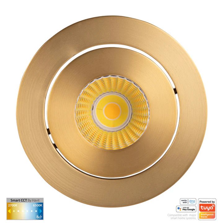 90mm Prime Wifi LED Downlight 12w CCT CRI 90+ HV5512CCT Havit Lighting