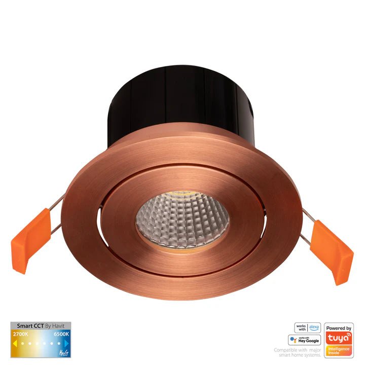 90mm Prime Wifi LED Downlight 12w CCT CRI 90+ HV5512CCT Havit Lighting