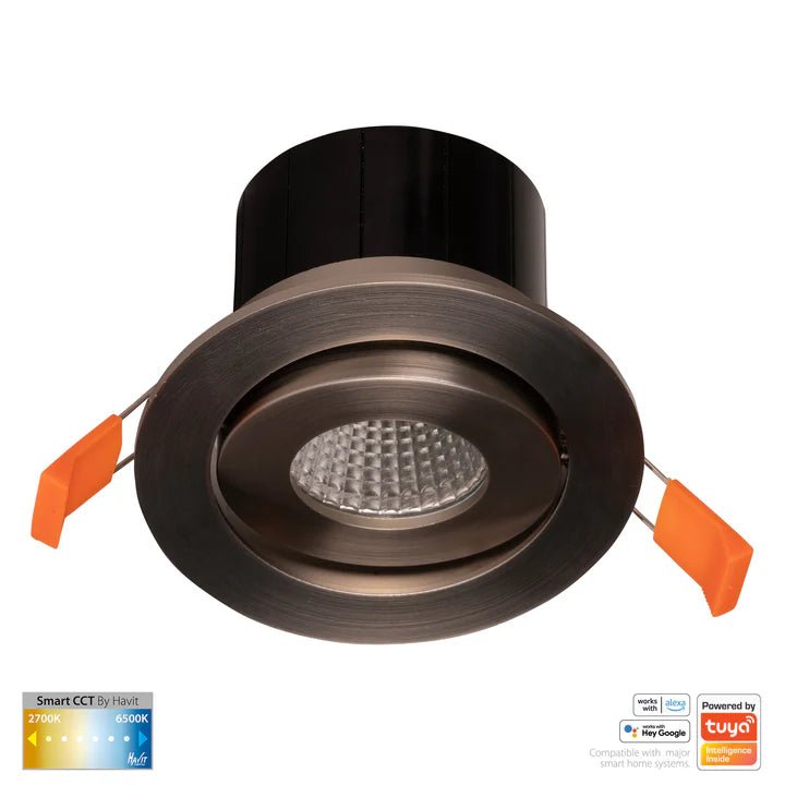 90mm Prime Wifi LED Downlight 12w CCT CRI 90+ HV5512CCT Havit Lighting