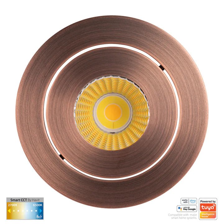 90mm Prime Wifi LED Downlight 12w CCT CRI 90+ HV5512CCT Havit Lighting