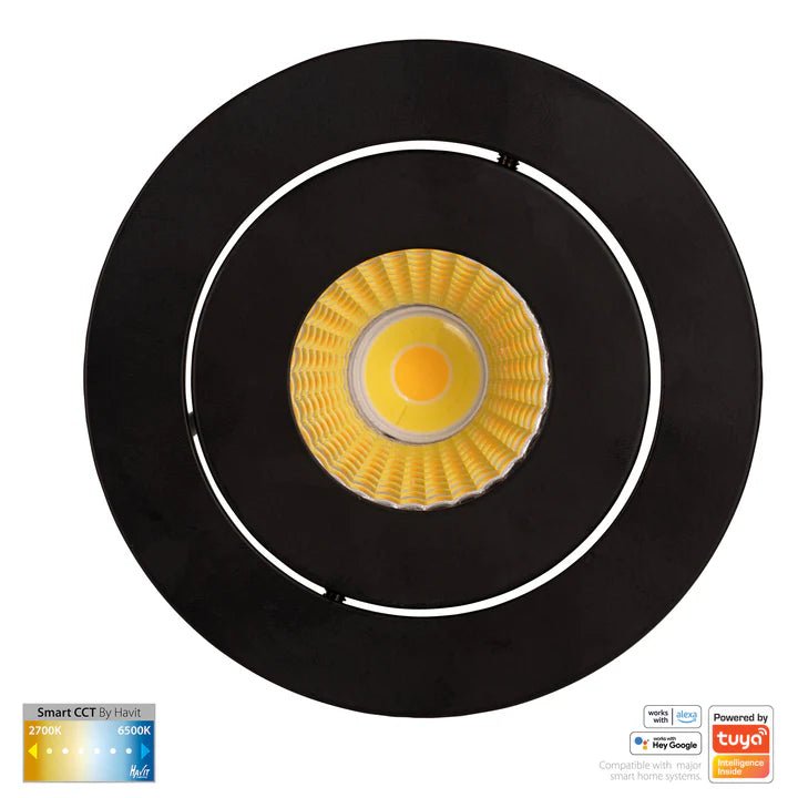 90mm Prime Wifi LED Downlight 12w CCT CRI 90+ HV5512CCT Havit Lighting