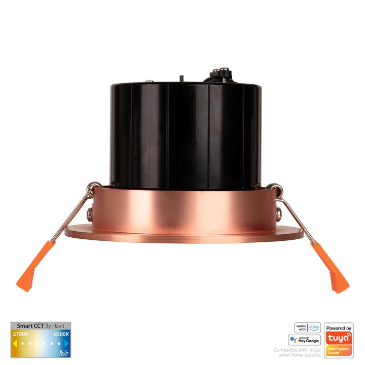 90mm Prime Wifi LED Downlight 12w CCT CRI 90+ HV5512CCT Havit Lighting