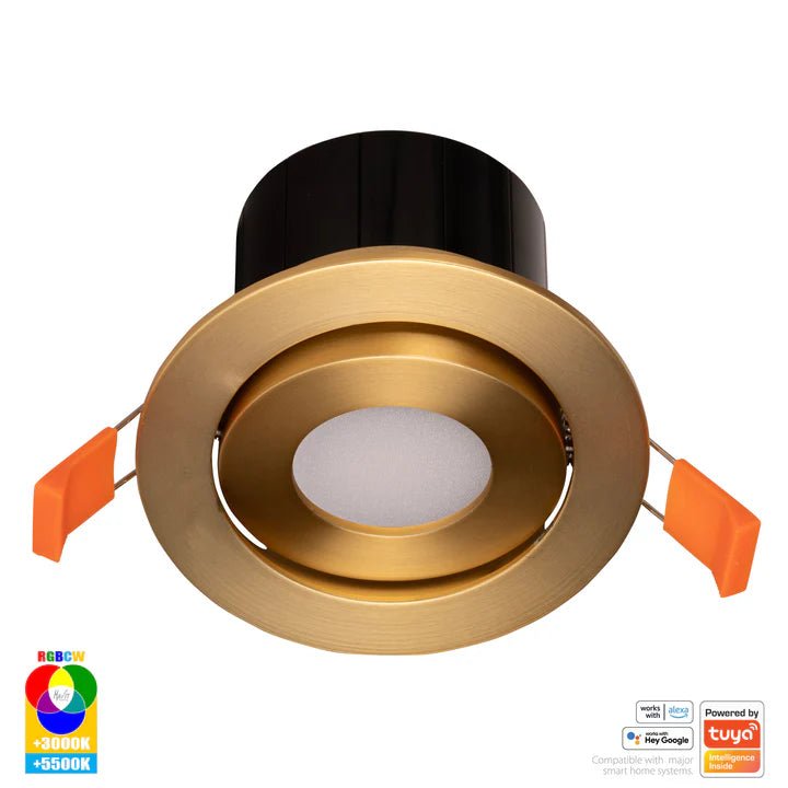 90mm Prime Wifi LED Downlight 12w RGBCW CRI 90+ HV5512RGBCW Havit Lighting - Mases LightingHavit Lighting